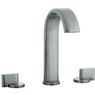 Cifial 231.150.620 M3 Widespread Hi Arc Bathroom Sink Faucet with Clic Clac Drain, Satin Nickel   Touch On Bathroom Sink Faucets  