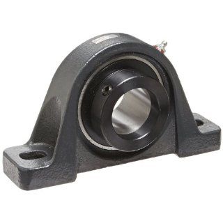 Browning VPE 232 Pillow Block Ball Bearing, 2 Bolt, Eccentric Lock, Contact and Flinger Seal, Cast Iron, Inch, 2" Bore, 2 1/2" Base To Center Height