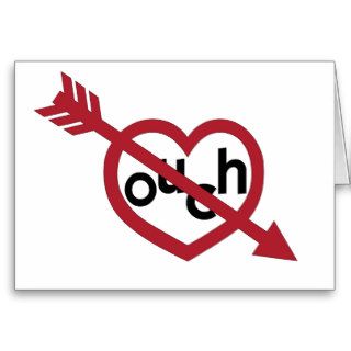 Ouch Funny Anti Valentine's Day Cards