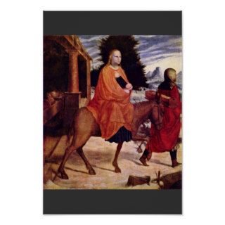 The Flight Into Egypt By Monogrammist A. B. Poster