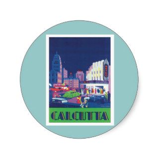 Vintage Calcutta Kolkata India Sticker