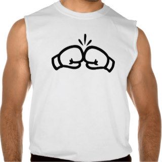 Boxing gloves logo icon sleeveless t shirts