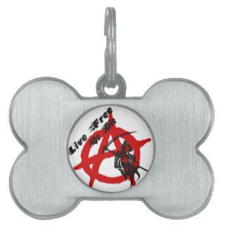 Anarchy Grim Reaper Pet Tags