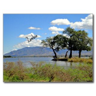 Zambia landscape postcards