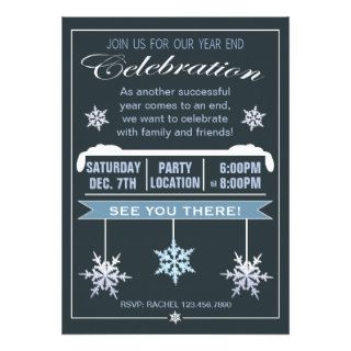Year End Celebration Christmas Party Invitation