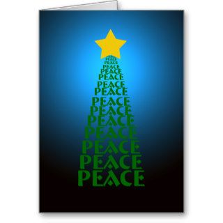 Peace Tree Christmas Card