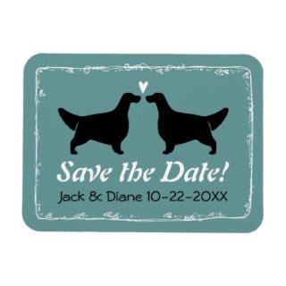 English Setters Wedding Save the Date Magnets