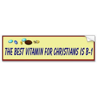 Christian Health Advise Bumper Sticker