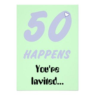 50th Happens Birthday Invitation