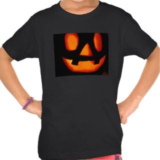 Glowing Pumpkin Halloween Shirt Girls Size Medium