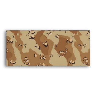 Military Desert Camouflage Background Envelope