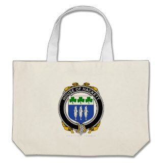 Hackett Family Crest Canvas Bags