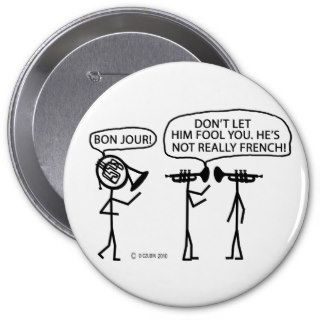 French French Horn Button