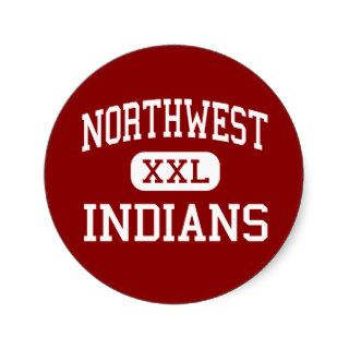 Northwest   Indians   High   Canal Fulton Ohio Round Sticker