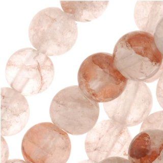 Gemstones Blood Quartz 6mm Smooth Round Beads   15.5 Inch Strand