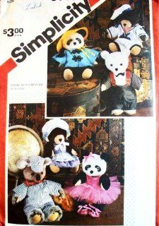Simplicity 6143 242 sewing pattern makes teddy bear clothes 