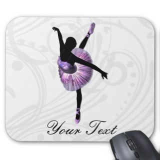 Beautiful Ballerina in purple Mouse Pad