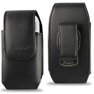 Leather Pouch Protective Carrying Cell Phone Case for BlackBerry Pearl 8110 Flip 8220 Curve 8320 / Casio Hitachi Ravine Verizon / LG CU515 Rumor2 VX9700 (Dare) / Banter / UX 265 / Pantech Impact P7000 / Samsung Solstice II AT&T Sunburst A697 / DoubleTa