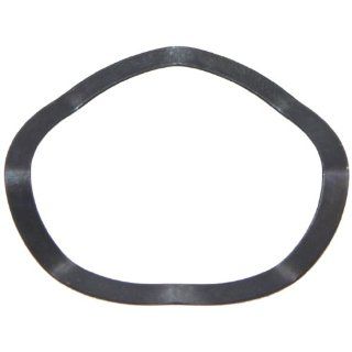 Compression Type Wave Washer, Carbon Steel, 4 Waves, Inch, 1.89" ID, 2.244" OD, 0.02" Thick, 2.283" Bearing OD, 896lbs/in Spring Rate, 110.3lbs Load, (Pack of 10) Flat Springs