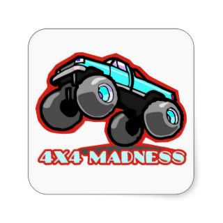 4x4 Madness Off road Monster Truck Sticker