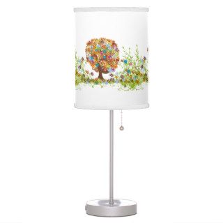 Whimsical Flower Tree Wedding Table Lamp