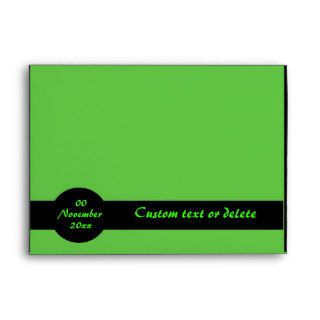 Photo envelopes   Green & Black elegant rsvp