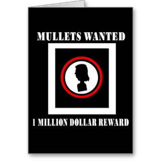 Mullets Wanted 1 Million Dollar Reward Cards