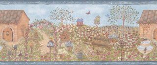 Brewster Parkview Designs 245B57495 Small Florals and Miniatures Country Garden Wall Border, 9 Inch by 180 Inch   Wallpaper Borders  