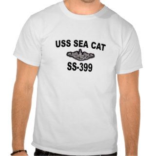USS SEA CAT (SS 399) T SHIRTS