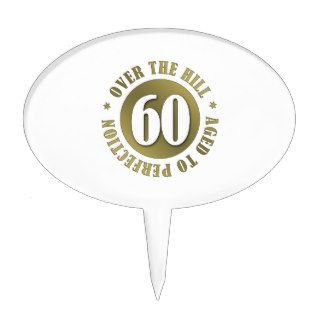 60th Birthday Over The Hill Cake Topper