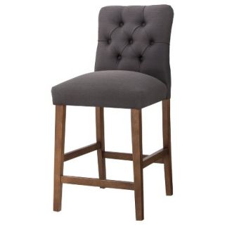 Skyline Counter Stool Threshold 24 Brookline Tufted Counter Stool   Charcoal