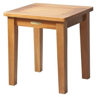 Smith & Hawken Brooks Island Wood Patio Accent Table