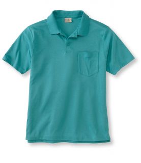 Pima Cotton Polo, Traditional Fit Hemmed Sleeve With Pocket