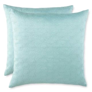 Hexagon 2 pk. Decorative Pillows, Seafoam