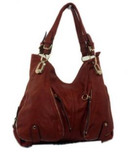 IN STYLE "248" Lucky Double ZipperTote Designer Inspired Handbag for Classy Women (Black) Top Handle Handbags Shoes