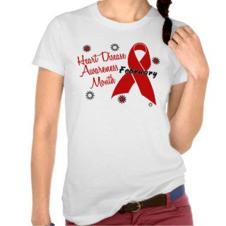 Heart Disease Awareness Month Ribbon 1.1 T shirt