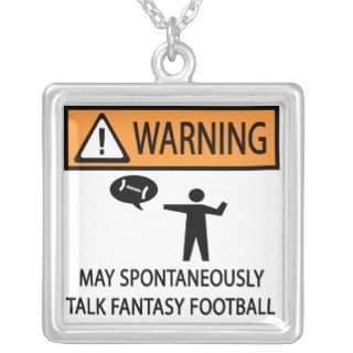 Spontaneously Talks Fantasy Football Necklaces