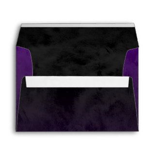 Black and Purple Grunge Ombre Custom Envelope