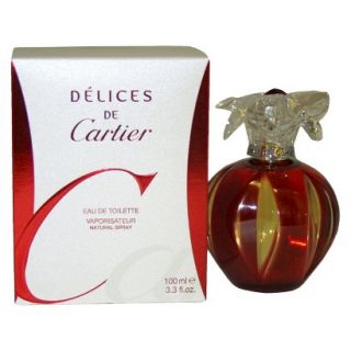 Womens Delices de Cartier by Cartier Eau de Toilette Spray   3.3 oz