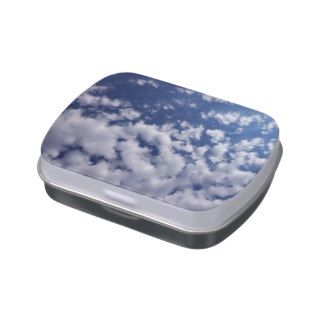 Puffy Clouds On Blue Sky Jelly Belly Tin