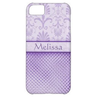 Purple Bling Effect Pattern Personalized iPhone 5C Case
