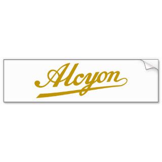 Alcyon   Gold Bumper Stickers