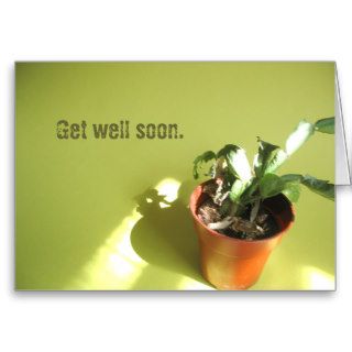 Get well soon. greeting card
