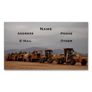 Heavy Equipment Business Card