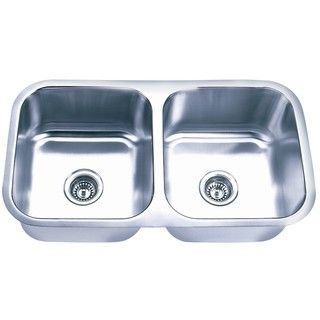 Undermount Stainless Steel Equal Double Bowl Kitchen Sinks