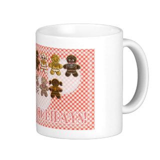 Gingerbread Boys and Girls Christmas Cookies Coffee Mugs