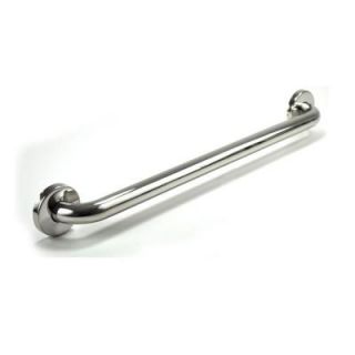 WingIts Premium Series 24 in. x 1.25 in. Grab Bar in Polished Stainless Steel (27 in. Overall Length) WGB5PS24