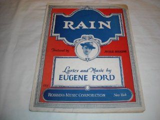 RAIN EUGENE FORD 1927 SHEET MUSIC SHEET MUSIC 251 Music