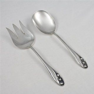 Lily of the Valley by Gorham, Sterling Salad Serving Set Kitchen & Dining