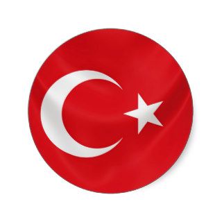 turkish national flag stickers